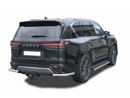 Защита заднего бампера угловая d63 Lexus LX 600